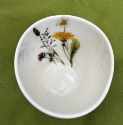Porzellan Schale mit Blumen